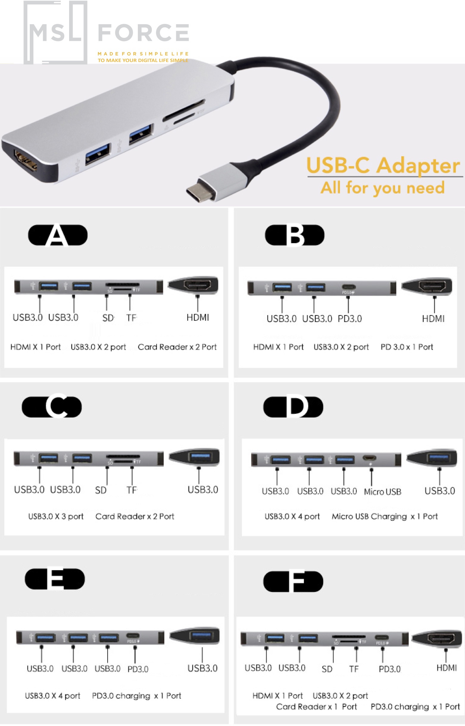 mslforce-usb ج محول