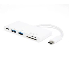 ج نوع USB3.1 إلى USB3.0X2+MicroSD+SD/ج MMC + نوع الشحن PD