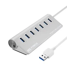 USB TYPE-A 7 منافذ Hub مع توصيل الطاقة