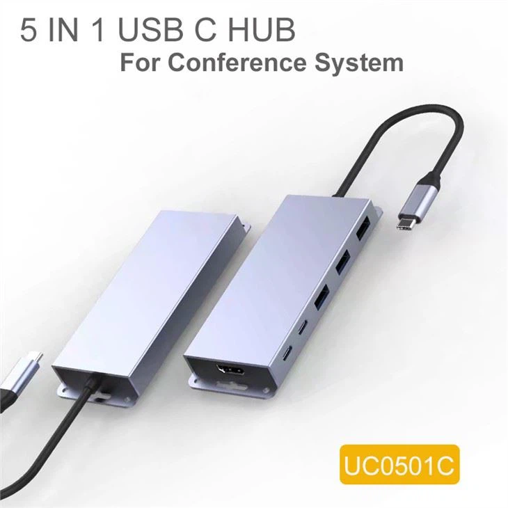 5 في 1 USB C مركز فيديو البيانات لنظام المؤتمرات